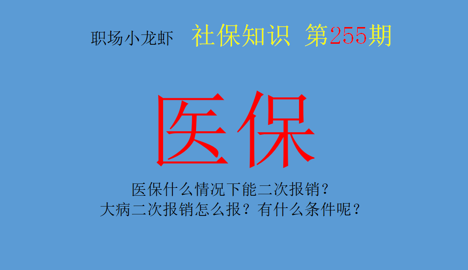 大病二次报销需要符合什么条件（十种大病可申请低保）