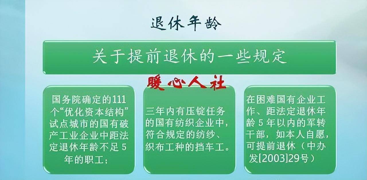 下岗职工新政策解读（下岗职工提前退休条件）