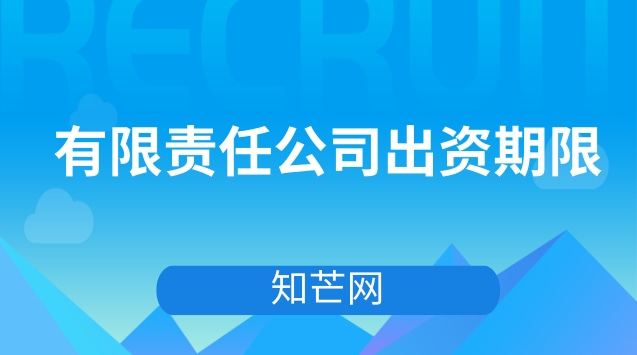 有限责任公司出资期限有哪些规定？