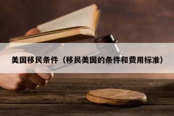 美国移民条件（移民美国的条件和费用标准）