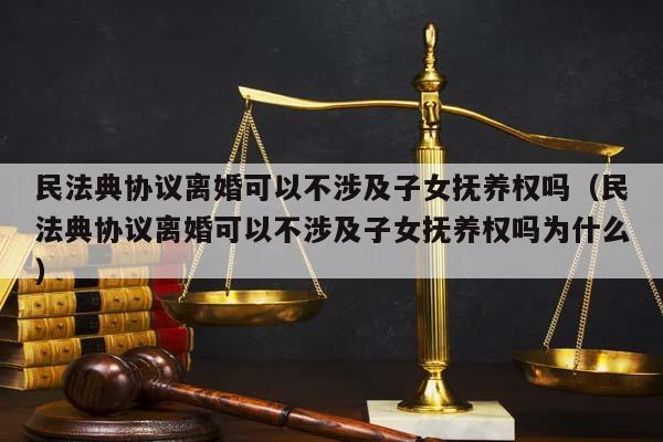 民法典协议离婚可以不涉及子女抚养权吗（民法典协议离婚可以不涉及子女抚养权吗为什么）