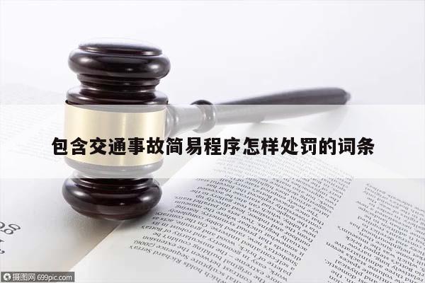 包含交通事故简易程序怎样处罚的词条