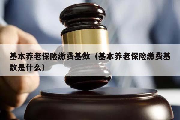 基本养老保险缴费基数（基本养老保险缴费基数是什么）