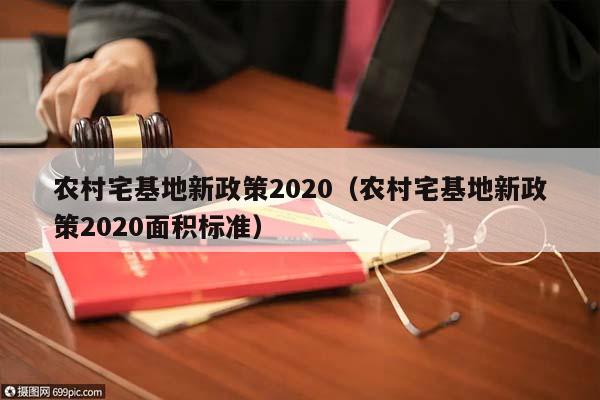 农村宅基地新政策2020（农村宅基地新政策2020面积标准）