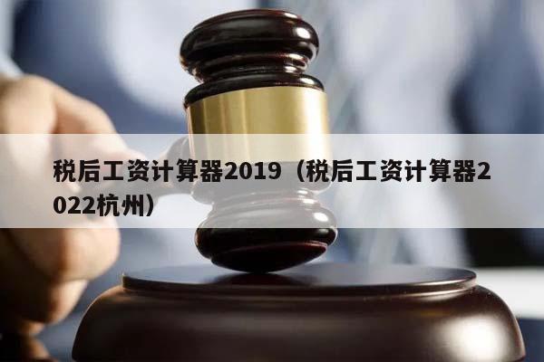 税后工资计算器2019（税后工资计算器2022杭州）