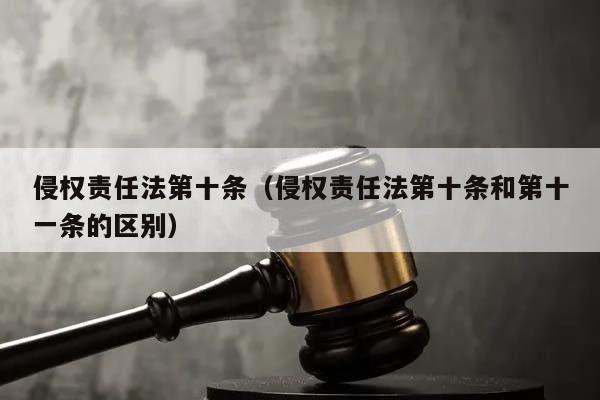 侵权责任法第十条（侵权责任法第十条和第十一条的区别）
